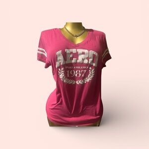Aeropostale Pink Graphic Tee